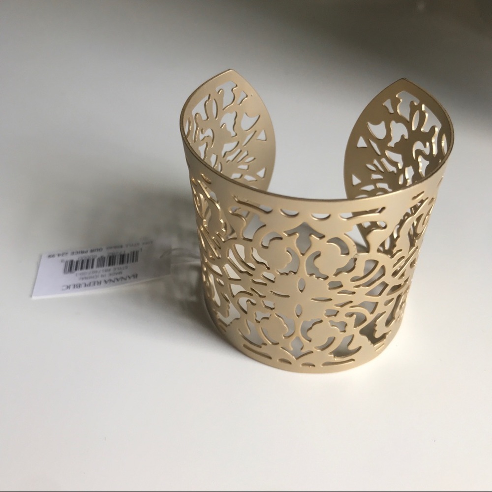 Gold Floral Cuff